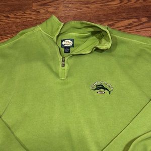 Tommy Bahama relax zip green very nice heavy